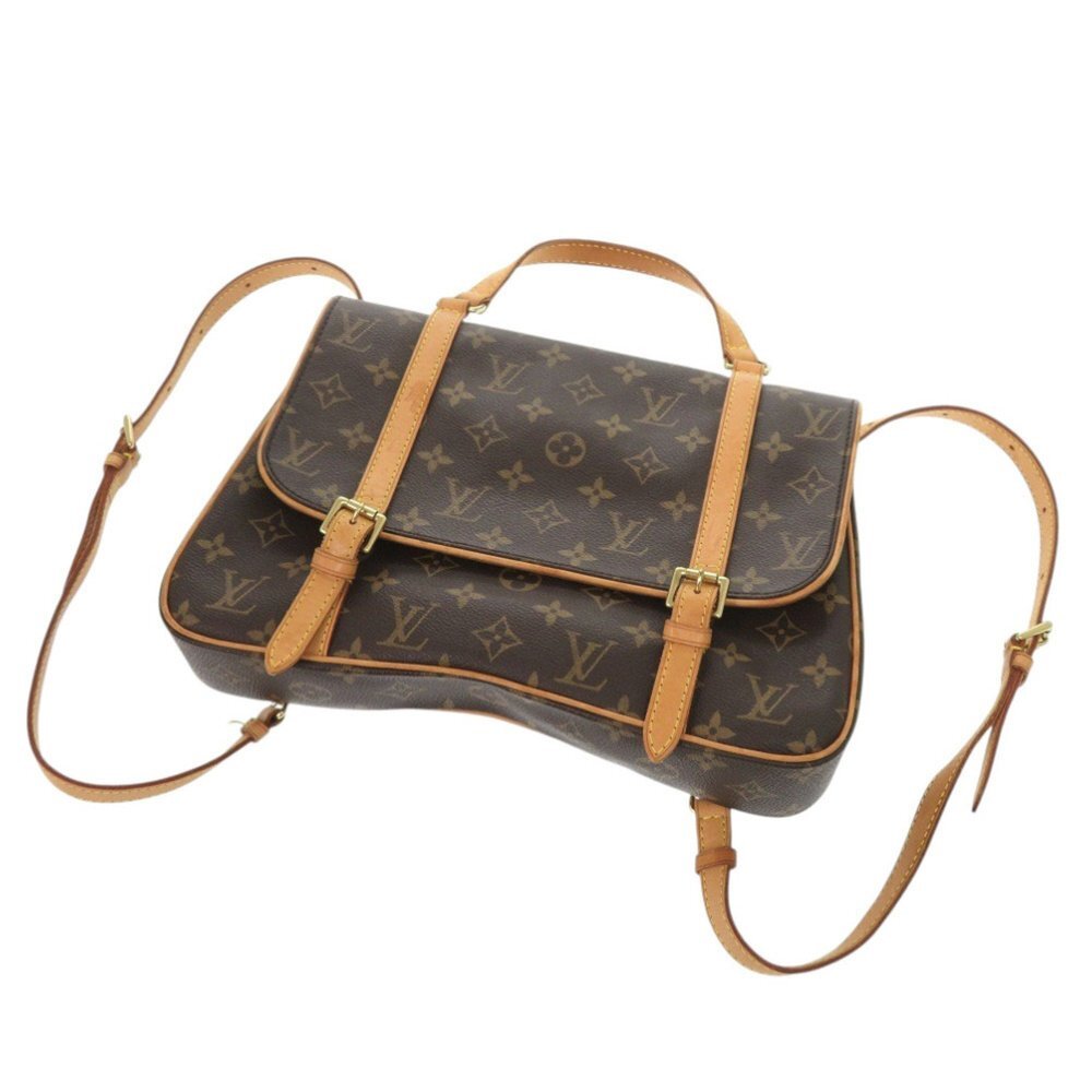 LOUIS VUITTON Authentic Brown Monogram Backpack - Picture 5 of 10